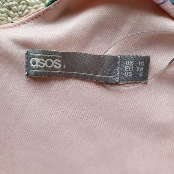 Asos Puff Sleeve Knee Length Floral Maternity Dress - size 6 - Picture 2 of 2